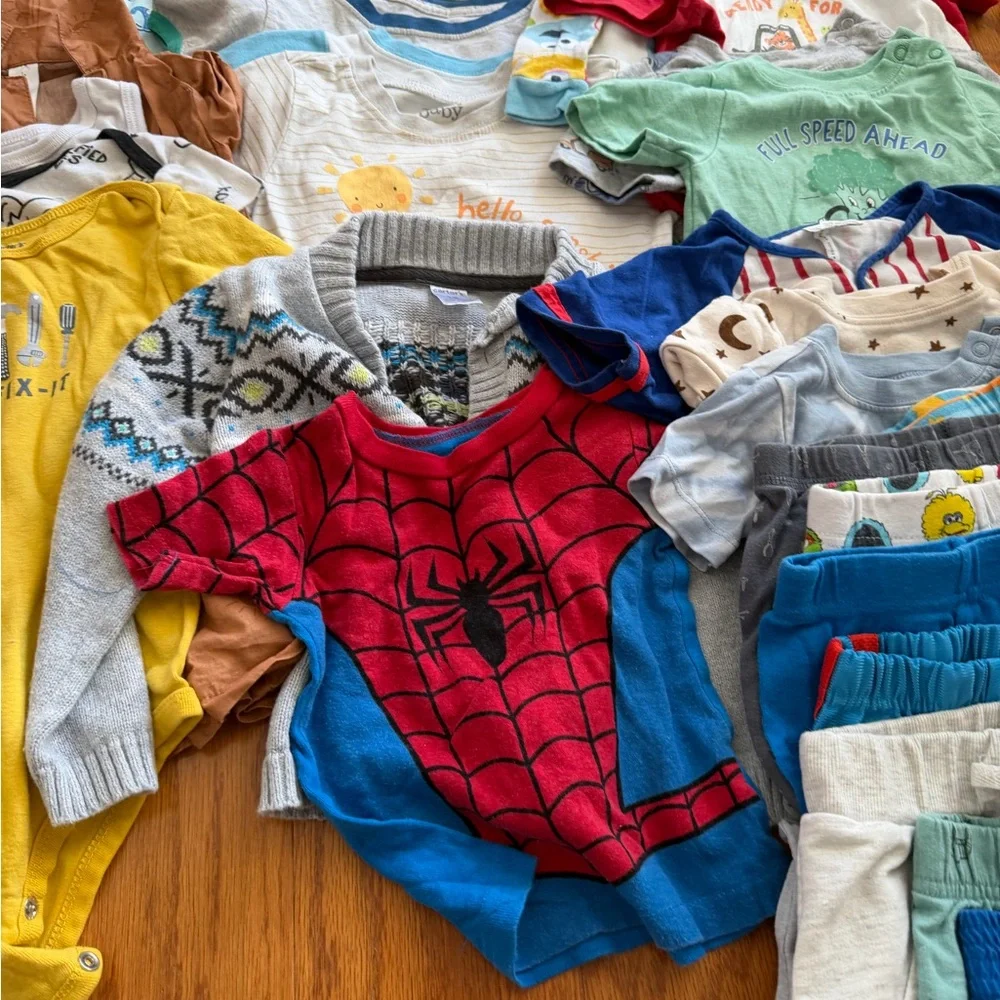 Mixed lot of baby boy clothes Colorful Baby Clothing Bundle 18 months m - Picture 6 of 9